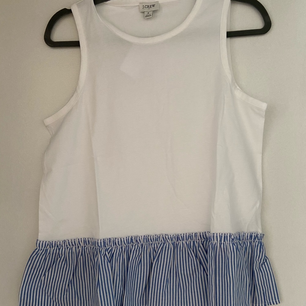 Cotton - Woven-hem tank top